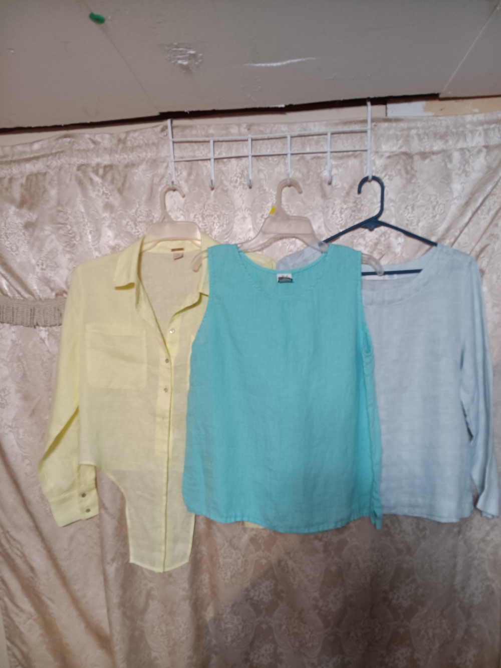Lightweight Turquoise Sleeveless Linen Top